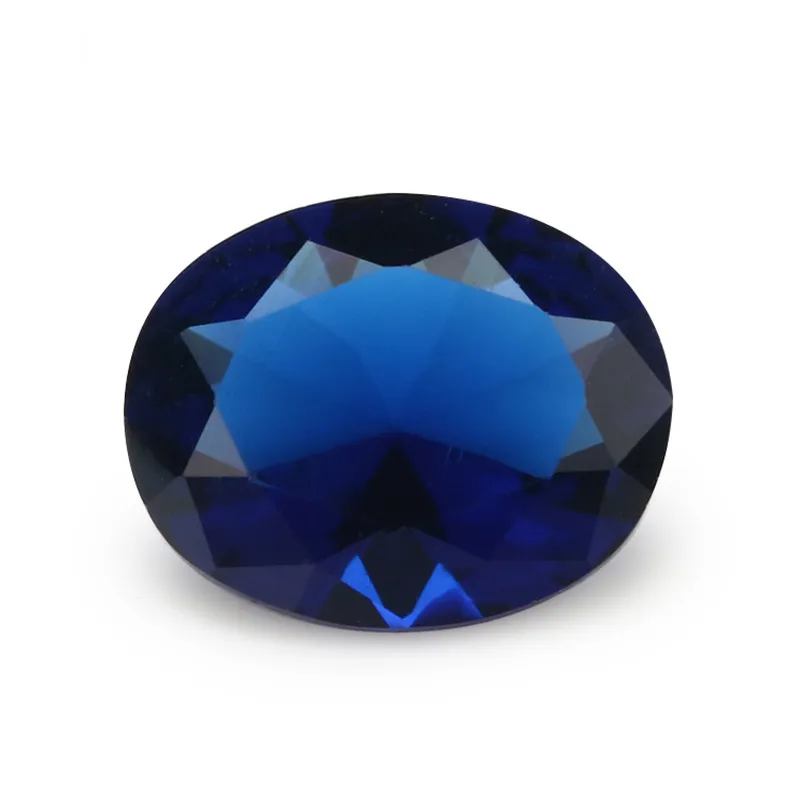 50 шт. 2x3 13x18 мм овальная форма Свободно сидящий стеклянный камень розовый красный