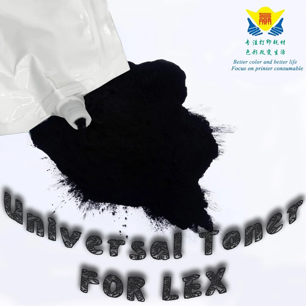 

JIANYINGCHEN compatible black refill Toner Powder universal for Lexmark E260D E360DN E460DN(3pieces/lot) 500G per bag