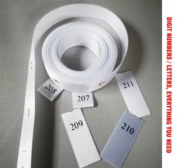 

soft silk ribbon cloth number size label baby/kid children clothing Pipeline digital code number sewing clothing label tags
