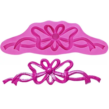 

Food grade 3D fondant cake silicone mold lace shaped for polymer clay chocolate pastry candy making decoration tools F1219