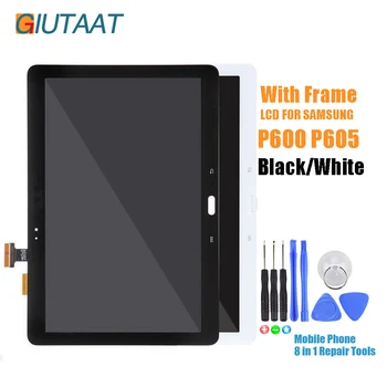 

10.1" LCD Display Touch Screen Digitizer Full Assembly with Frame For Samsung Galaxy Note 10.1 SM-P600 SM-P605 P600 P605