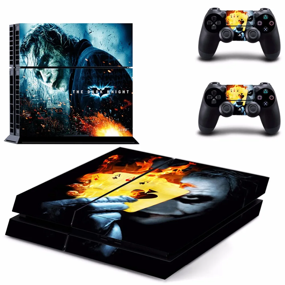 DC Джокер против Бэтмена PS4 кожи Стикеры наклейка для Sony Игровые приставки 4