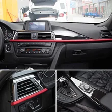 ABS центральная консоль декоративная панель накладка 3 шт. для BMW 3 4 серии f30 f34 GT 316i 320li 2013- автомобильные аксессуары