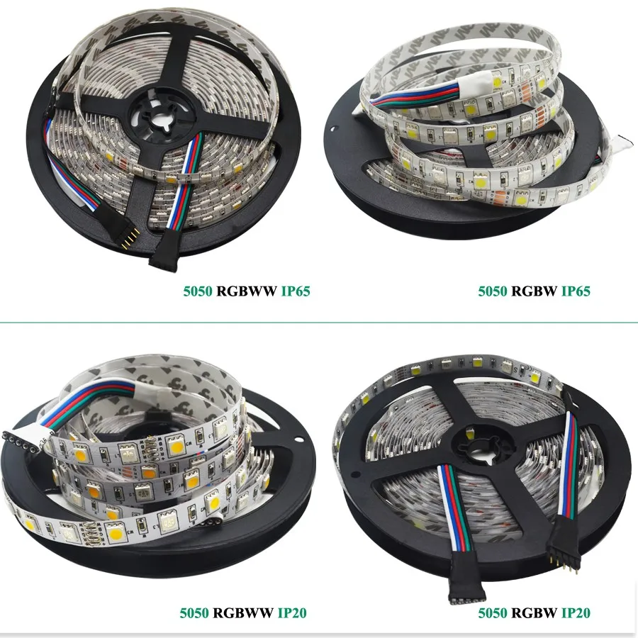  10M 15M 20M DC12V 5050 RGBW RGBWW Led Strip Flexible Waterproof LED Lights + 2.4G RGBW Led Controll - 32691337292