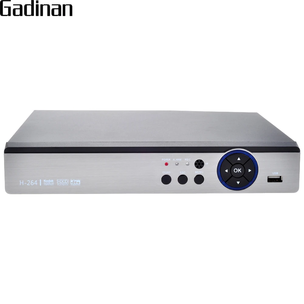 GADINAN 8CH 5MP HD H.264 домашняя система видеонаблюдения 8 каналов гибридный 5 в 1 DVR для AHD аналоговый CVI TVI IP камера