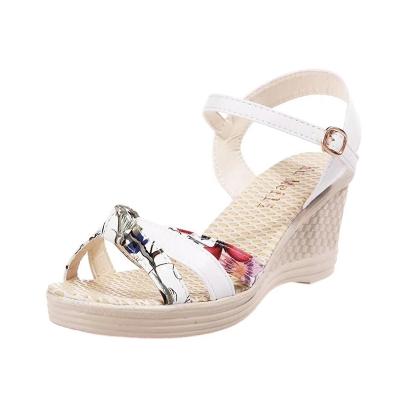   Ladies Women Wedges Shoes Summer Sandals Platform Toe High-Heeled Shoes O0530#3014