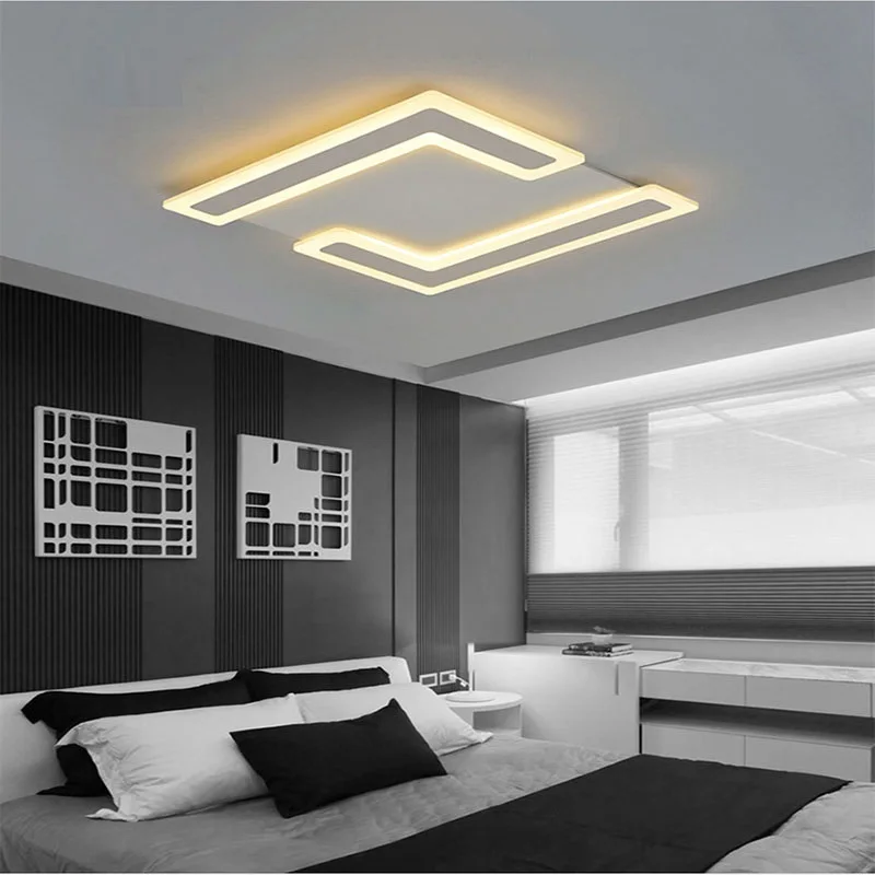Ultra thin Rectangle Modern led ceiling lighting fixtures ...