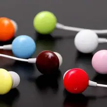 500 шт. шоколад красочные наушники 3,5 мм интерфейс наушники-вкладыши мини милые наушники для mp3 плеера для мобильного телефона