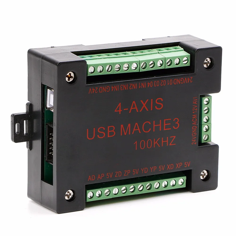 CNC USB MACH3 100Khz Breakout Board 4-осевой интерфейс драйвер контроллер движения | Обустройство