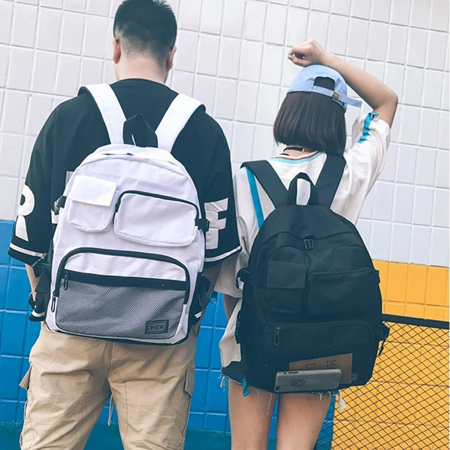 

Harajuku Ulzzang Multi-Bag Women Backpacks Large Capacity Women School Travel Backpack Mesh Design Bookbags Women's Back Packs