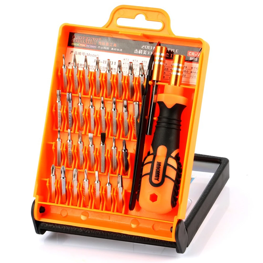 

JAKEMY JM-8101 33 in1 Multifunctional Precision Screwdriver Set For iPhone Laptop Mini Electronic Screwdriver Bits Repair Tools