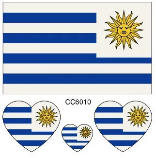 Download 2018 Football World Cup Uruguay Flag Tattoo Body Stickers 6cm*6cm Football Funs Watching Game-in ...