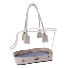 Cute Transparent Small Pet Cat Dog Travel Luxury Carrier Bag Chihuahua Dog Puppy Outdoor Carrying Bags Tote Handbag White