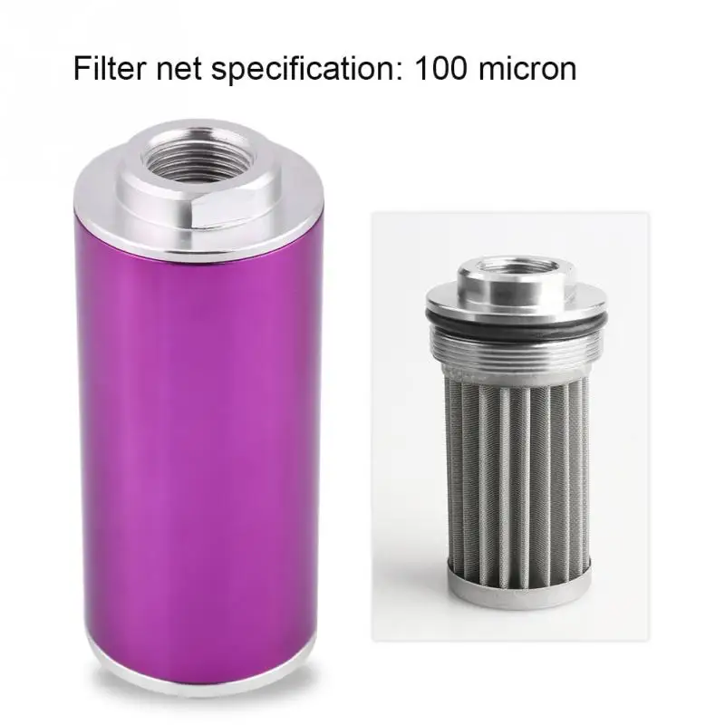 

High Flow Fuel Inline Petrol 100 Micron High Flow Fuel Inline Petrol Filter Fuel Oil Filter for Car Truck Universal AN6 AN8 AN10
