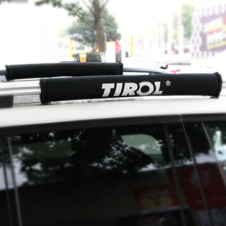 

TIROL T21877 Pair (2pc) Soft Roof Rack Protector Black Luggage Rack Outdoor Portable Removable Roof of Skis Frame Free Shipping