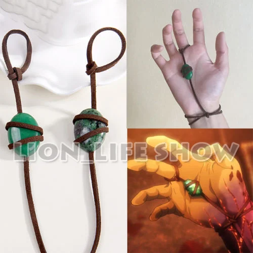 Kabaneri Of The Iron Fortress Ikoma Green Stone Bracelet Cosplay Accesseries Aliexpress