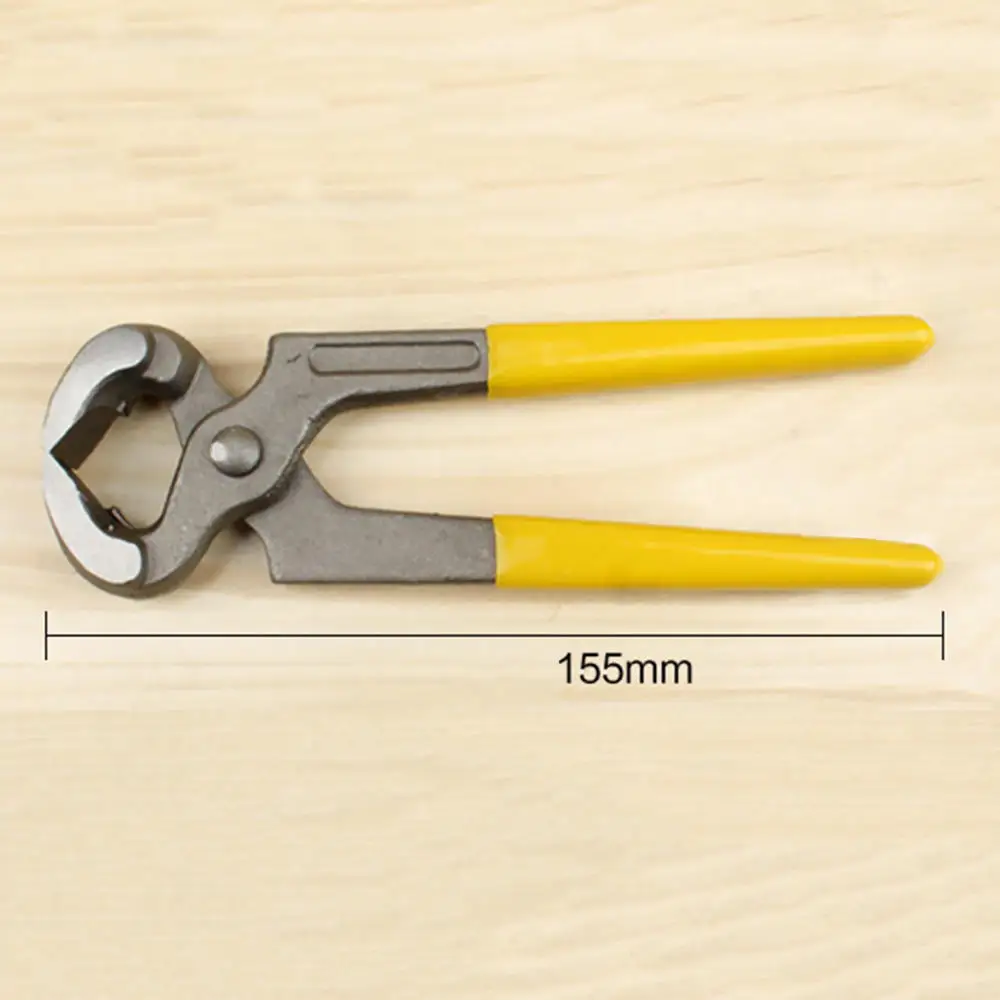 Желтый провода зажим плоскогубцы орех Щелкунчик связывая инструмент с пластиковой ручкой коготь назад щипцы для наращивания волос