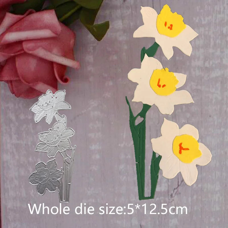 

Flowers and leaves cuts Metal Steel Cutting Embossing Dies For Scrapbooking paper craft home decoration Craft 5*12.5 CM