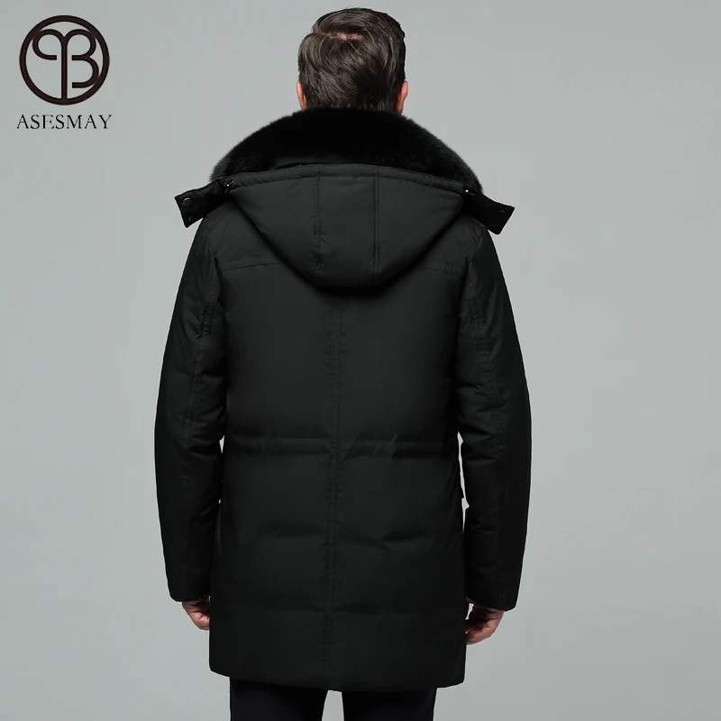 Asesmay Брендовые мужские зимние куртки и пальто высококачественные парки с