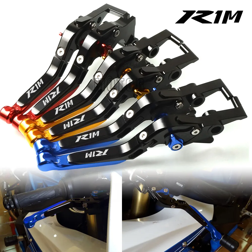 

For Yamaha YZF R1M 2015-2018 2016 2017 R1 R 1 M Motorcycle CNC Aluminum Adjustable Folding Fold Extendable Brake Clutch Levers