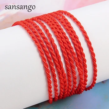50 Pcs 2mm Red Rope Braided Red Line Good Luck / Rope / Rope Bracelet Female Men’s Gift Protection Women Men Gift