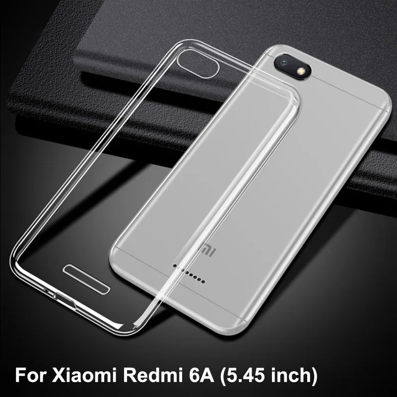 

for Xiaomi Redmi 6A Case di Lusso Redmi 6A Trasparente Cover In Silicone Antiurto for Xiomi Xiaomi Redmi 6A Telefono Custodie