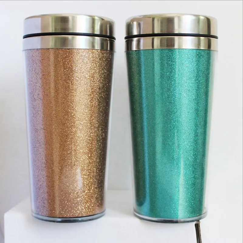 450ml Stainless Steel Thermos travel mug,DIY 16oz coffee cup with