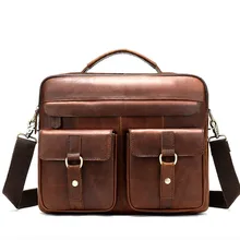 Мужская сумка для ноутбука, мужские кожаные сумки для Macbook Air 14, бизнес, натуральная кожа, мужской портфель для компьютера, мужская сумка для Mac