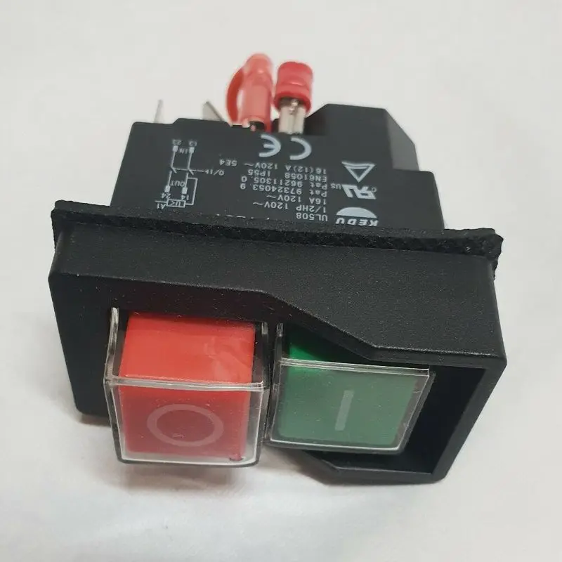

KJD17 120V On/off Motor Switch Electric Pushbutton Switch Waterproof Machine Saw Cutter Drill On Off Switches Control Box