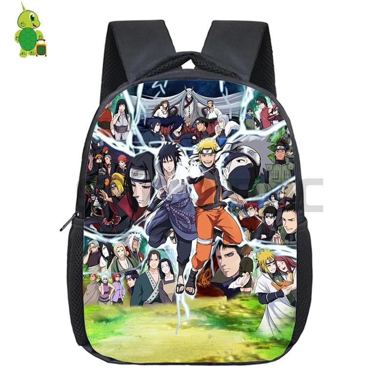 Anime Naruto Backpack Kids Baby Toddler School Bags Cartoon Naruto Sasuke Kakashi Kindergarten Backpacks Children Best Gift - Цвет: 19