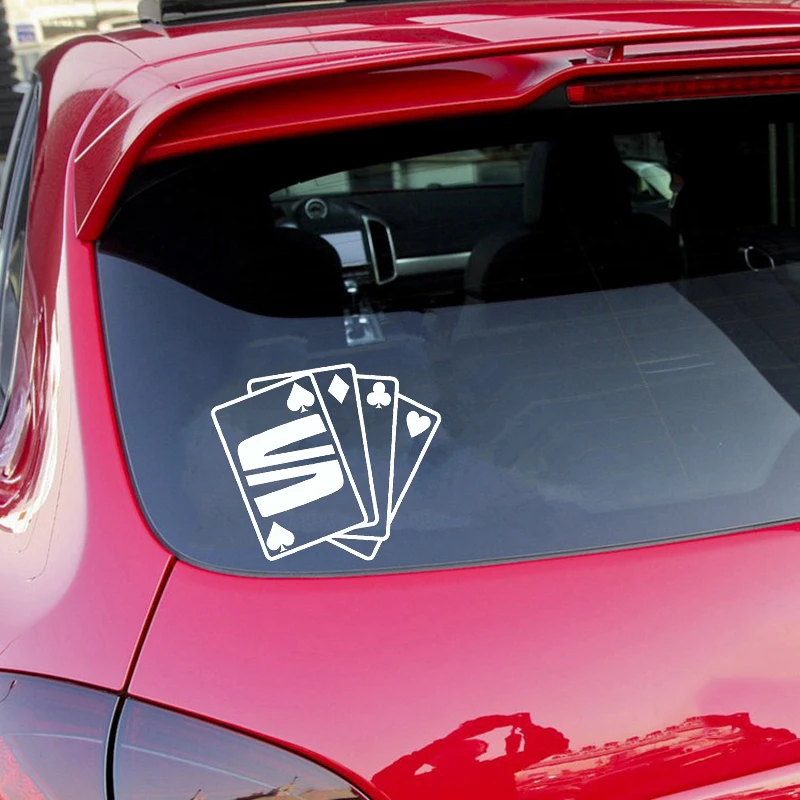 Game Card Sticker Seat Car Sticker Fashion Personality Creative Motorcycle SUVs Bumper Vinyl Decor Decals