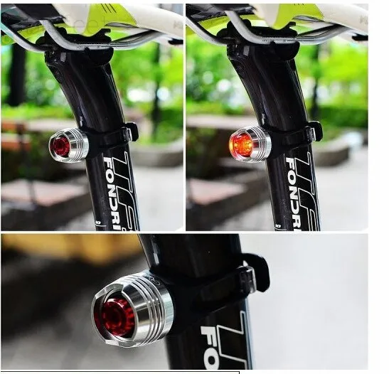 Sale LED Waterproof Bike Bicycle Cycling Front Rear Tail Helmet Red Flash Lights Safety Warning Lamp Cycling Safety Caution Light T41 4