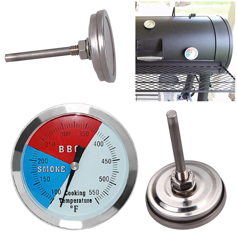 Высокое качество 100-550 градусов жарить барбекю гриль-барбекю курильщика термометр Temp Gauge новое поступление