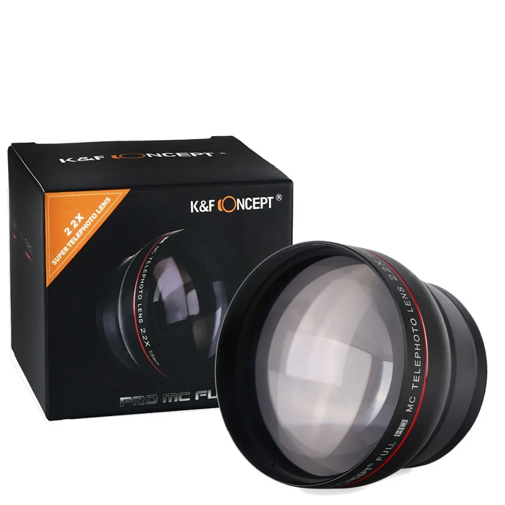 58mm 2.2X HD Telephoto Photography Camera Lens Accessories For Canon