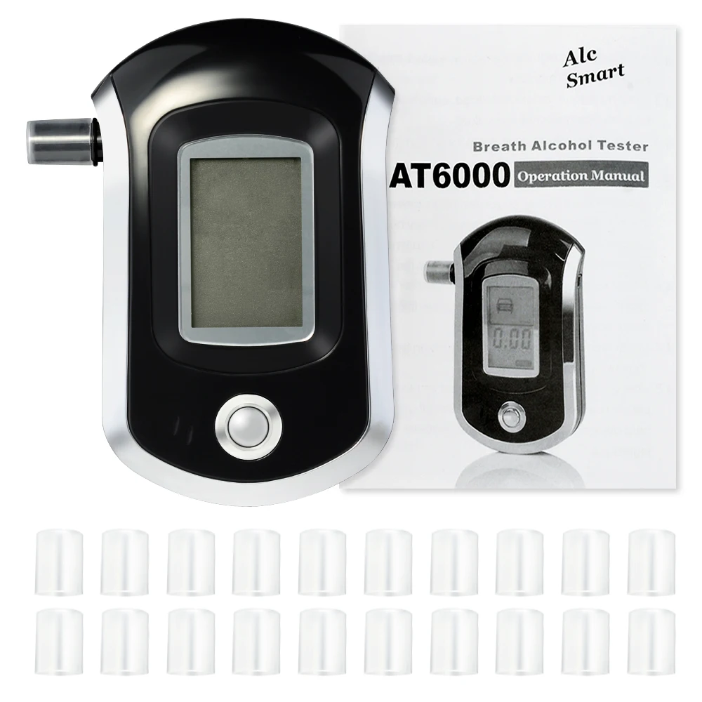 VicTsing цифровой алкотестер для дыхания Алкотестер ЖК-Дисплей Точный Алкотестер с 20 мундштук
