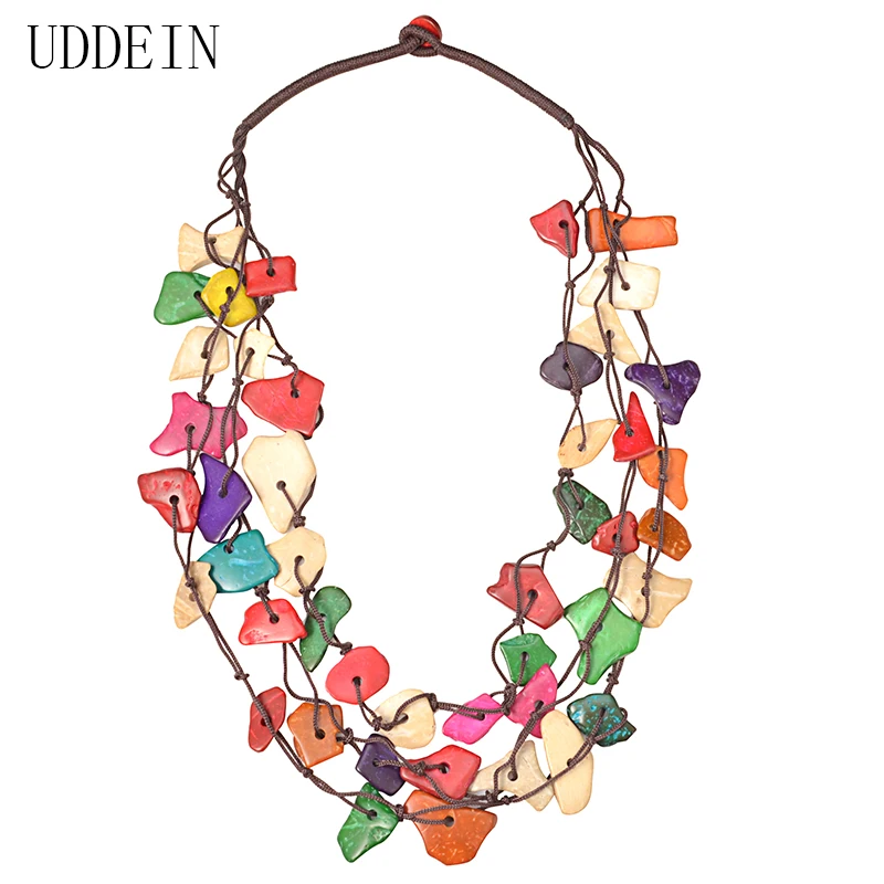 UDDEIN Bohemian jewelry woman vintage long necklace & pendant wood statement collier maxi necklace accessories big order price - Image 2