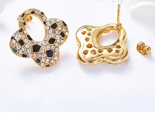 

UXN147 Gift temperament studs with Zircon Earrings S925 Silver Earrings