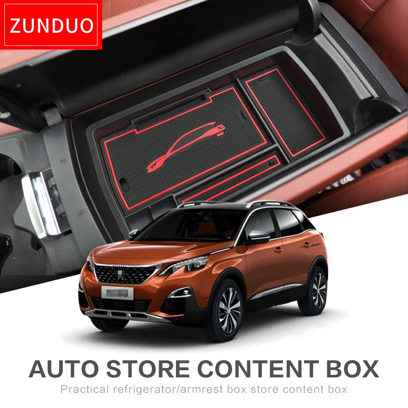 ZUNDUO для PEUGEOT 4008 5008 салонные Аксессуары Укладка уборки полка для мелочей