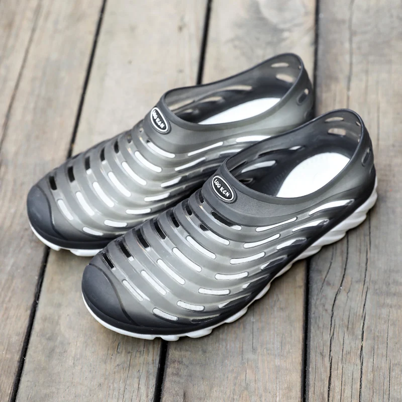 

Apricity Men's Quality Shoes Male Big Size Hot Beach Water Mens Shoe Casual Band Sandals Clogs Summer Garden Breathable Footwear