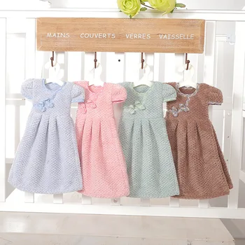 

Girls Dress Shaped Pattern Towel Super Absorbent Coral Velvet Household Hand Towel Bathroom Kitchen Soft Fabric Hand Towel