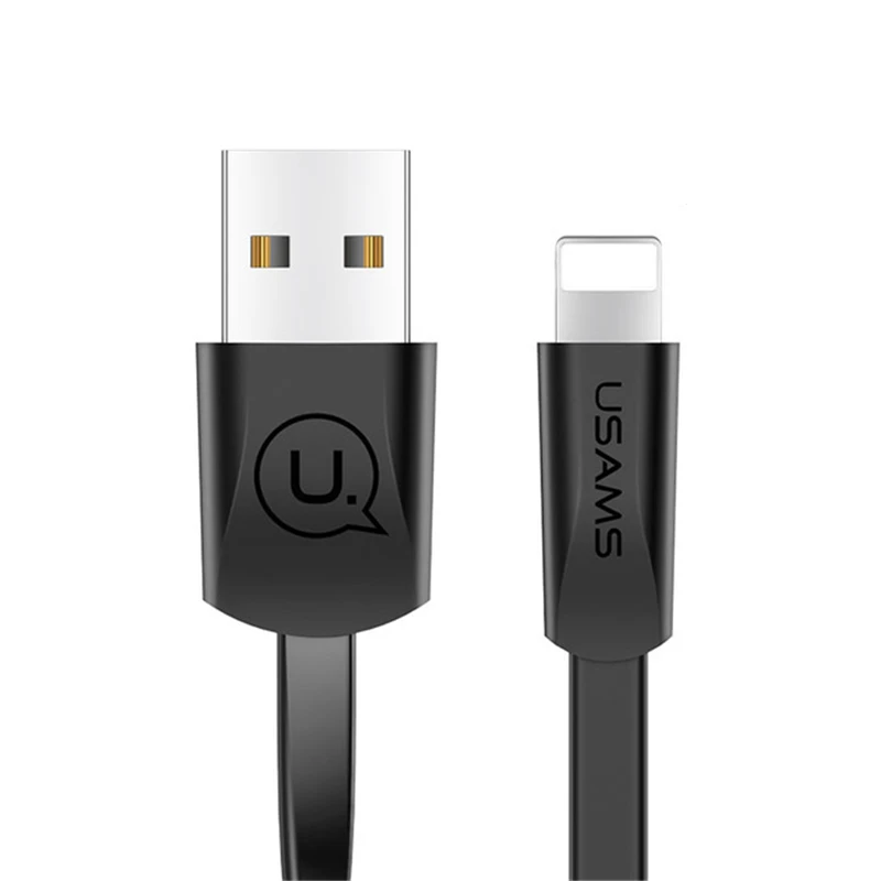 Плоский usb кабель для синхронизации данных и зарядки iPhone X XS MAX XR 6S 6 7 8 Plus 5S 5C 5 SE iPad