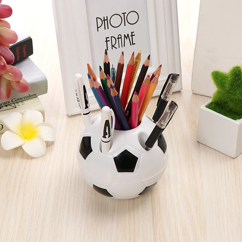 

Coloffice 1PC creative pen container Football modeling Multi-function Toothbrush holder/pen holders gift office organizer School