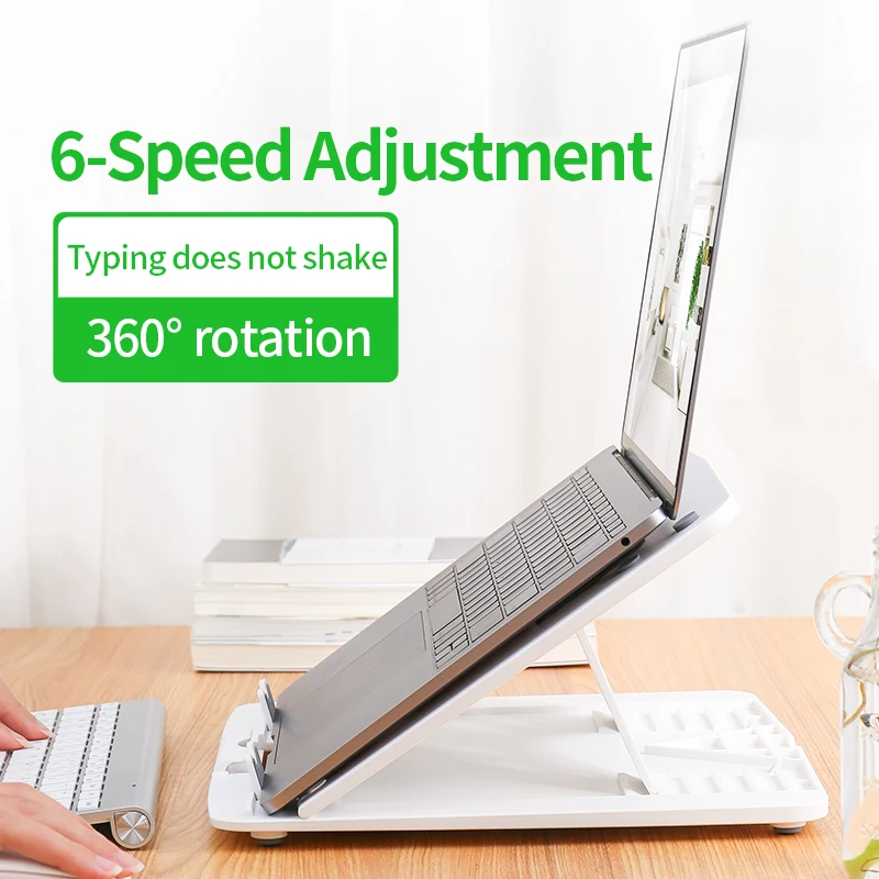 

Notebook stand for Apple MacBook Pro foldable adjustable office for Suporte para Laptop stand Portable bracket Bottom rotation