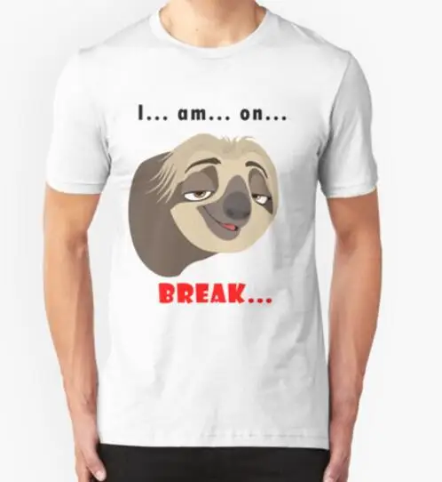anime sport Style Zootopia T shirt men 