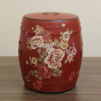 

ceramic drum stool toilet stool American pastoral country do old stool in European shoes stool restoring ancient ways