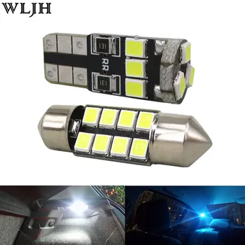 

WLJH 6x Festoon 31mm Led T10 W5W Bulb 2835 SMD Dome Map Step Courtesy Trunk Interior Light Package for Subaru Outback 2010 -2014