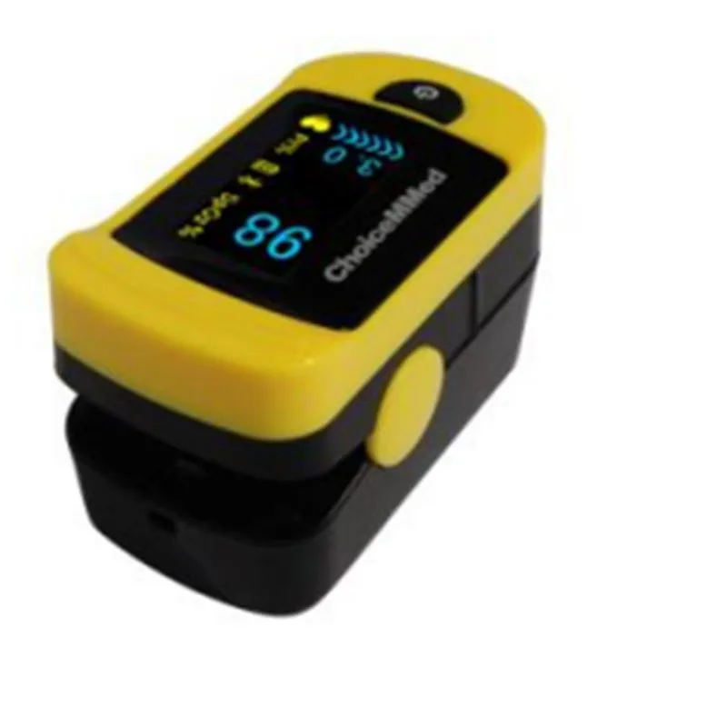 ChoiceMMed Yellow Finger Tip Pulse Oximeter Blood Oxygen SpO2 PR Heart
