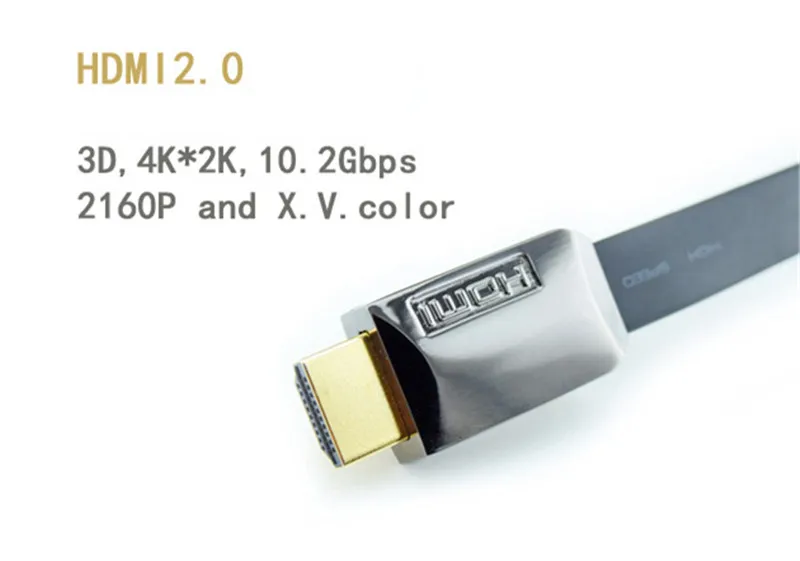 Vancord HDMI Cable HDMI to HDMI Braided Zinc Alloy Cable HDMI 2.0 4K 1080P 3D for PS3 Projector HD LCD TV Computer Cables ADC46 (10)