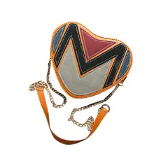 Маленькие сумки женская сумка через плечо простой стиль в форме сердца сумка женская PU мини сумка через плечо bolsos mujer