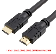 Cable HDMI 2.0 Cable HDMI to HDMI 4k 3D 60FPS cable 1m 1.5m 2m 3m 5m 10m 15m 20m for HD TV LCD laptop PS3 projector computer